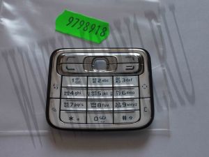 Клавиатура для Nokia N73 (серебро) Оригинал p/n 9798918 (Silver Grey) ― MOBY1