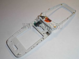 Средняя часть корпуса для Nokia 6101/ 6103 Белая (с возвратным механизмом и шлейфом) ОРИГИНАЛ [MH30] ― MOBY1