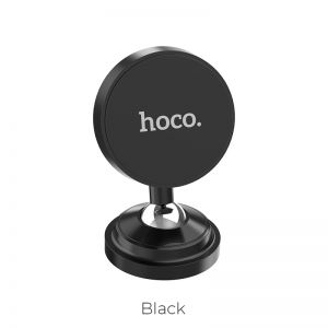 Держатель HOCO (CA36 360°) Dashboard Metal Magnetic (Чёрный) универсальный магнитный, крепление на скотч ЗМ, на панель или лобовое стекло. Вращение держателя на 360° ― MOBY1