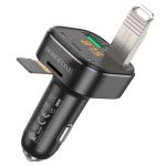 АЗУ BOROFONE (BC43) Flash (Чёрный) (USB QC 3.0/ FCP/ AFC (18W) + USB 5v 1A) + FM модулятор (трансмиттер) с дисплеем (BT5.0 (JL6966), 1 USB слот для USB Flash + слот для Micro SD до 32 GB)